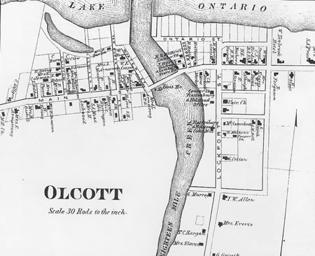 map of Olcott